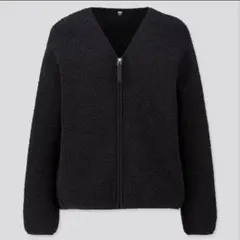 UNIQLO ユニクロ ボアフリースVネックフルジップカーディガン