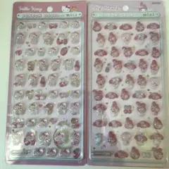 サンリオ キティ ピンク マイメロ ボンボンドロップシール ミニ 正規品