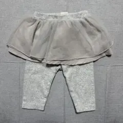 美品◎petitmain◎プティマイン◎スカート付レギンス◎チュール付レギンス