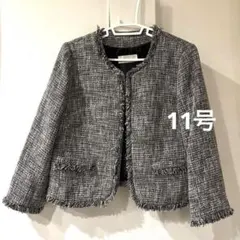 【美品】　卒業式　入学式　ツイードジャケット　11号　セレモニー　卒園式