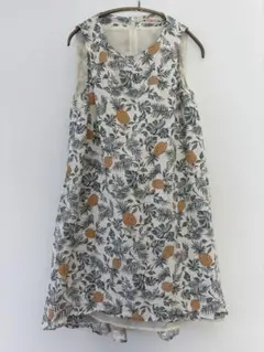 【最終お値下げ】BEAMS HEART パイナップル柄ノースリーブワンピース