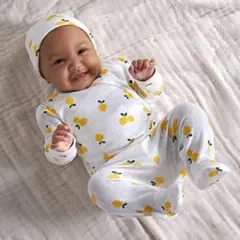 Gerber ベビー服 3点セット レモン柄 0-3ヶ月のサムネイル