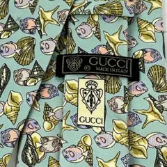 ✨激レア・美品✨ オールドグッチ ネクタイ 70s 80s 海洋総柄 シルク