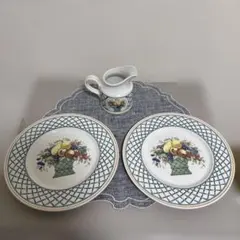 Villeroy & Boch バスケット皿 21cm 2枚とクリーマーのセット