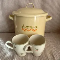 KYOWAハートフルチェリーストッカーとさくらんぼマグカップ2個