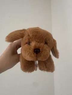 茶色の犬のぬいぐるみ