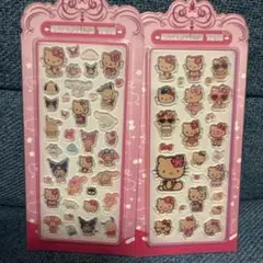 の*)様 日焼けキティアクリルシール 2シートセット