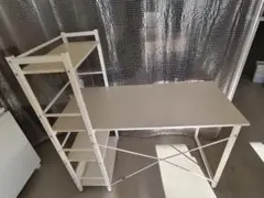 ニトリシステムデスクザックホワ イト120cm×60cmx120cmI
