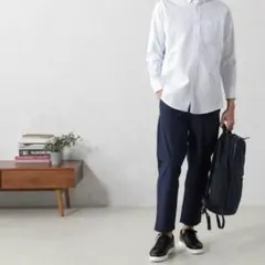 【新品】ストレッチイージーパンツ XL メンズ ネイビー