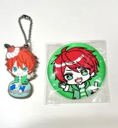 カラフルピーチ　刺繍缶バッジ　BOXver じゃぱぱ　キーホルダー