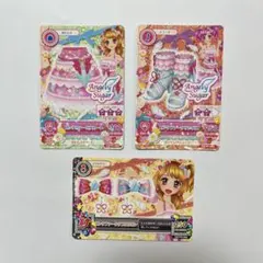 アイカツカード　ピンクファータスカート　サンダル　ダブルリボン