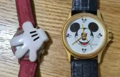 ディズニー　ミッキー　腕時計　ジャンク品