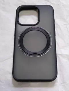 新品 iPhone15 Pro ケース 回転スタンド ブラック 075