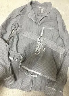 H&M ストライプ 長袖 パジャマ 上下セット