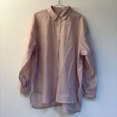 LOWRYS FARM シースルー ピンク シャツ