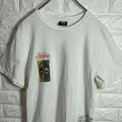 stussyステューシーTシャツ 両面プリント ホワイト サイズS