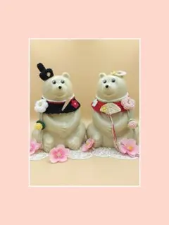 しろくま貯金箱　ひな祭りW(4点セット)