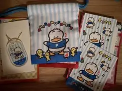 あひるのペックル　アクリルキーホルダー　巾着　シール　セット