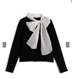 【新品未使用　タグ付き】GRL グレイル リボンニットトップス [gn533]