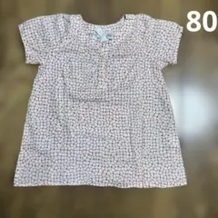 agnès b. 花柄 半袖チュニック 2ans