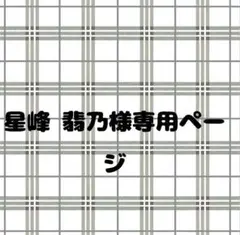 星峰 翡乃様専用ページ