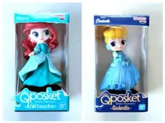 QPosket ディズニーミニチュアコレクション (シンデレラ & アリエル)