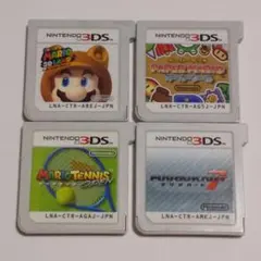 △4本セット スーパーマリオ3Dランド ペーパーマリオ マリオテニス カート