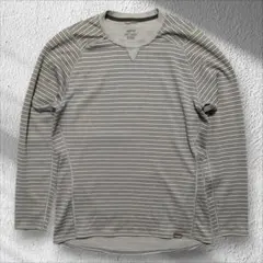 パタゴニア　キャプリーン3・ミッドウェイト　メンズL ボーダー　ベースレイヤー