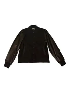 Detalis varsity jacket lather