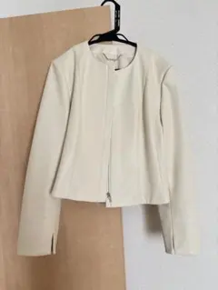 CELFORD レザージャケット 38 アイボリー 値下げ可能