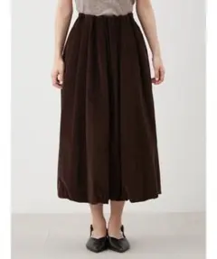 Mila Owen ダークブラウン ロング スカート