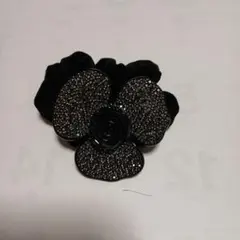 ヘアゴム フラワーラインストーン