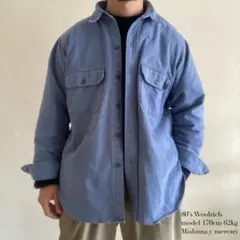 80’s Woolruch ウールリッチ ボロ シャモアクロスシャツ カラー◎