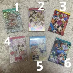 Disney キャラクターメモ帳 6冊セット