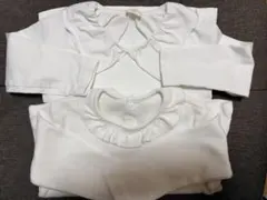 2枚セット UNIQLO simple free トップス 90 ホワイト 白