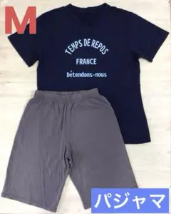 メンズ　M ルームウェア　パジャマ　セットアップ　半袖　半ズボン　上下　夏