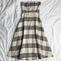 新品タグ付き　ミラオーウェン　フリンジヘムベアワンピース チェック　S