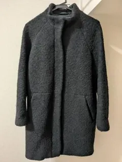 【値下げ】H＆М スタンドカラーコート ブラック サイズМ