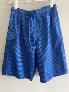 美品adidas 青 ストライプ 水着 男の子150S
