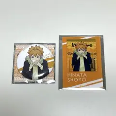 ハイキュー!! はふはふ ポップアップ アクリルカード 缶バッジ 烏野 日向翔陽