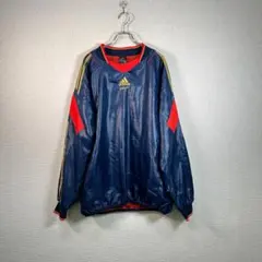 アディダス　プロフェッショナル Vネック プルオーバー　ウィンドブレーカ　ピステ