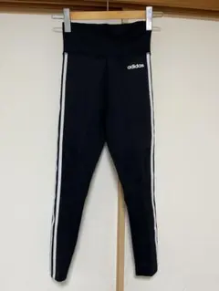 アディダス スリーストライプ スポーツタイツ レギンス ブラック【新品】