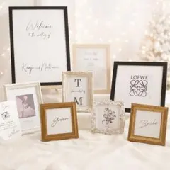 ウェルカムスペース　ウェディング　結婚式　ウェルカムボード　受付　フォトフレーム