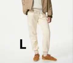 UNIQLO ユニクロ ヒートテックボアスウェットパンツ Lサイズ オフホワイト