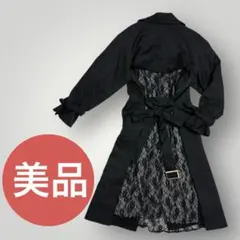 【未使用に近い】【axes femme 】トレンチコート ブラック