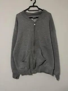 RUSSELL ATHLETIC ジップアップスウェットグレー L