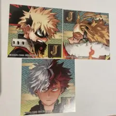 僕のヒーローアカデミア ステッカー 爆豪勝乙、ホークス、轟焦凍