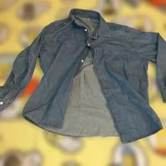 GU デニムブルー 長袖シャツ Mサイズ