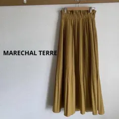 MARECHAL マルシャルテル プリーツティアードスカート ロング　マスタードのサムネイル