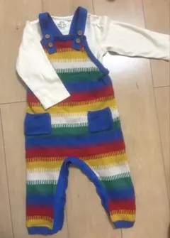NEXT レインボーストライプロンパース 12-18ヶ月　セット